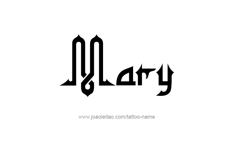 Tattoo Design Name Mary   