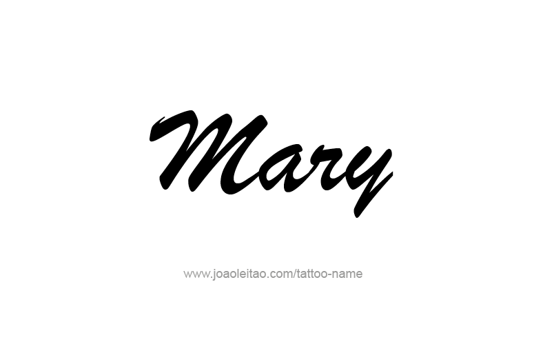 Tattoo Design Name Mary   