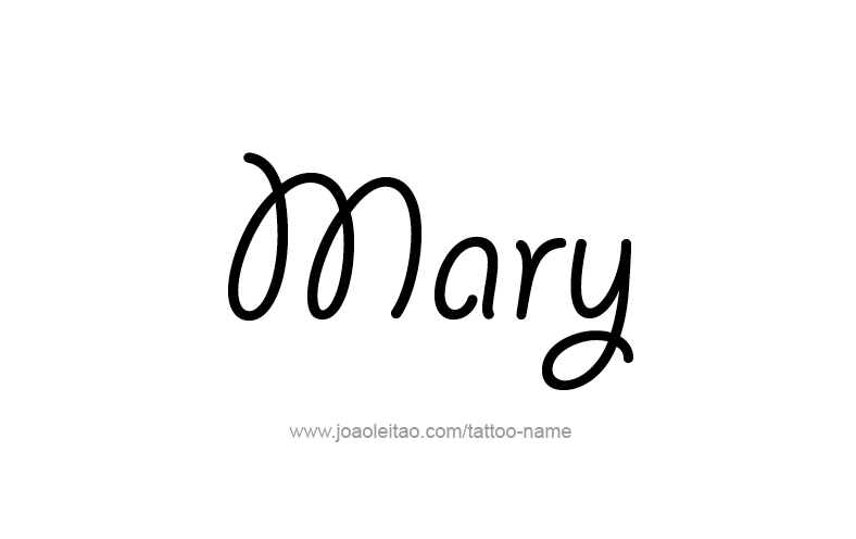 Tattoo Design Name Mary   