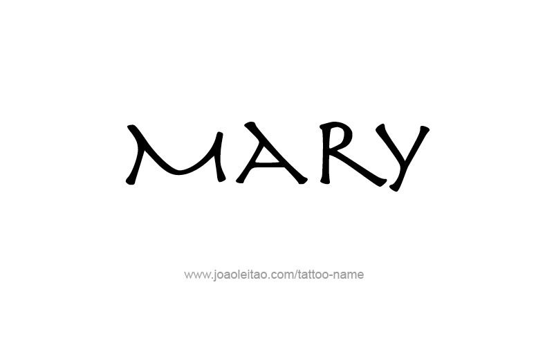 Tattoo Design Name Mary   