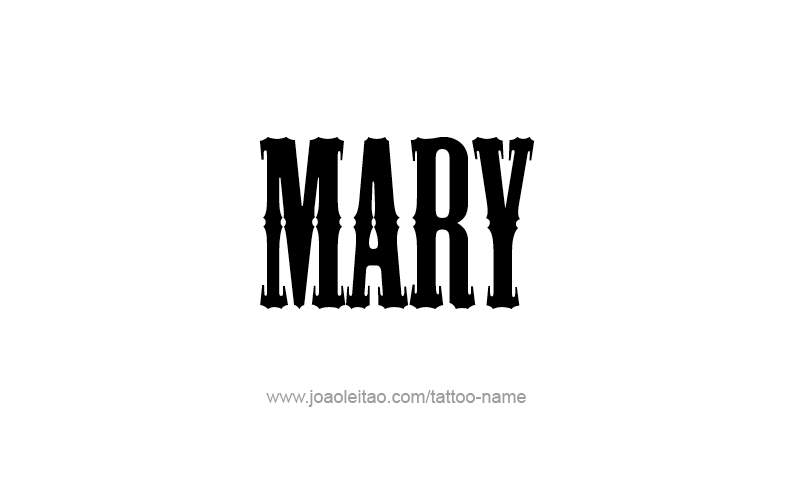 Tattoo Design Name Mary   