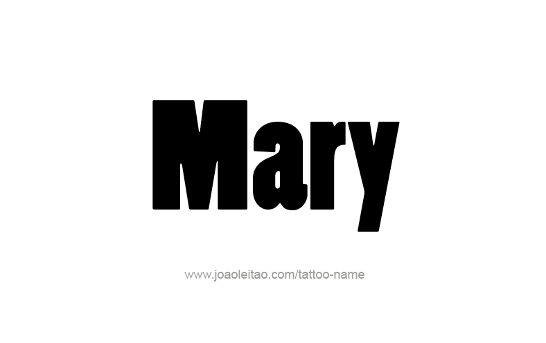 Tattoo Design Name Mary   