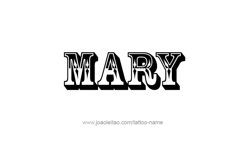 Tattoo Design Name Mary   