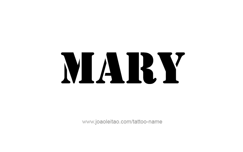 Tattoo Design Name Mary   