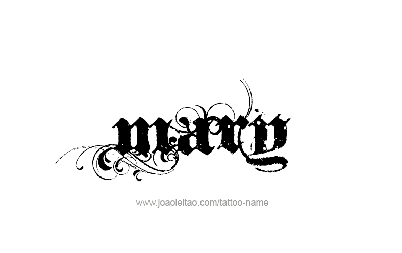 Tattoo Design Name Mary   