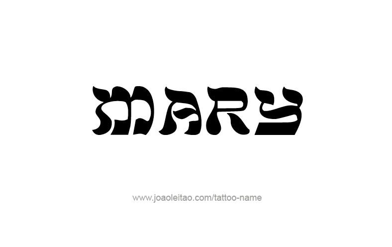 Tattoo Design Name Mary   