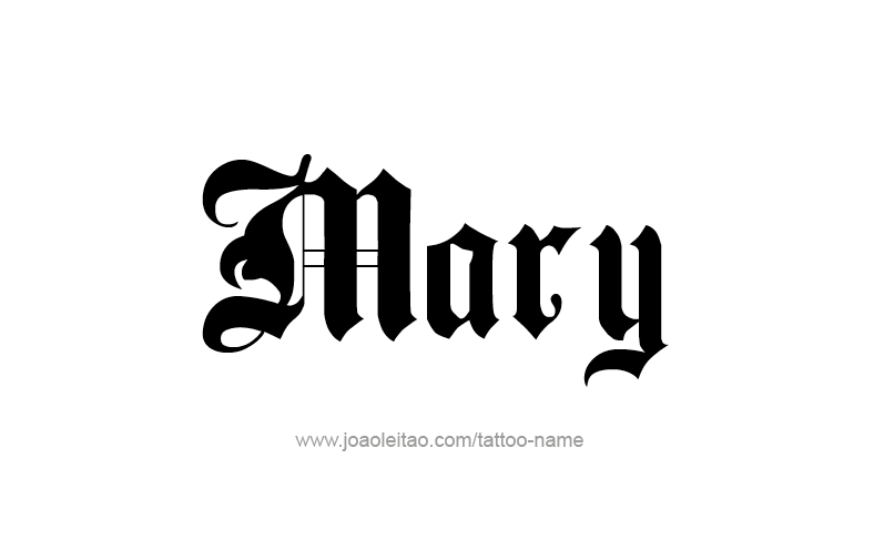 Tattoo Design Name Mary   