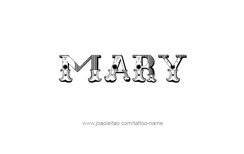 Tattoo Design Name Mary   