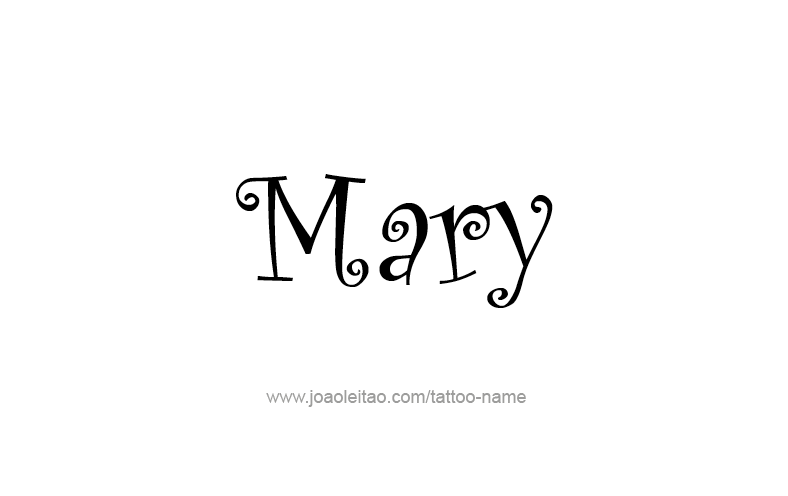 Tattoo Design Name Mary   