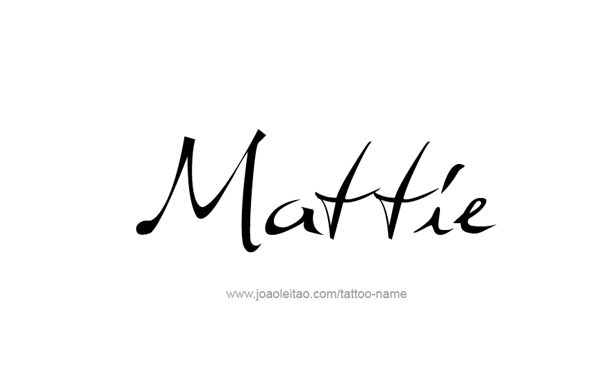 Tattoo Design Name Mattie   