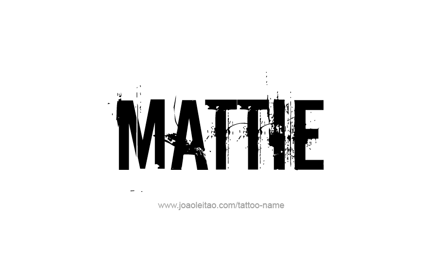 Tattoo Design Name Mattie   