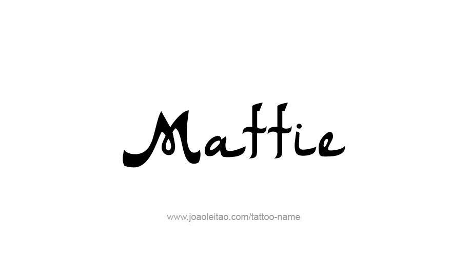 Tattoo Design Name Mattie   