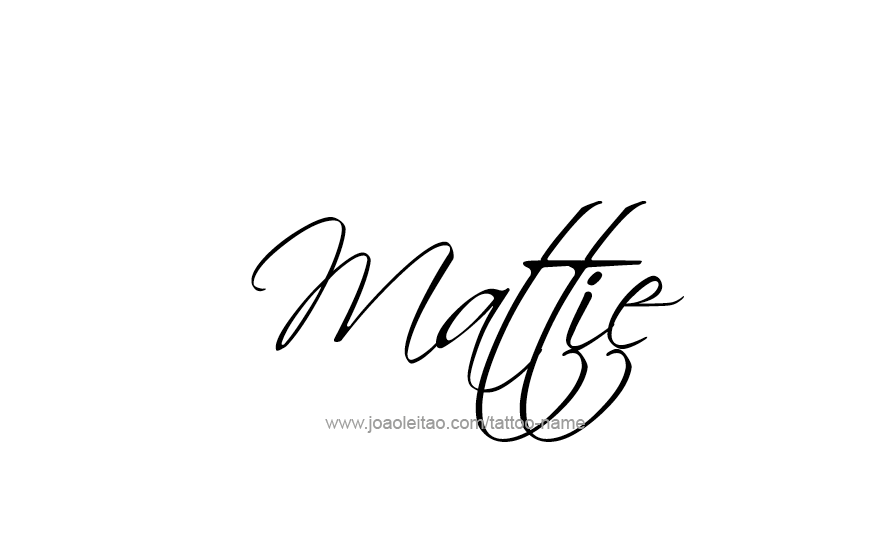 Tattoo Design Name Mattie   