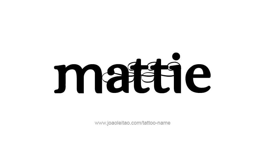 Tattoo Design Name Mattie   