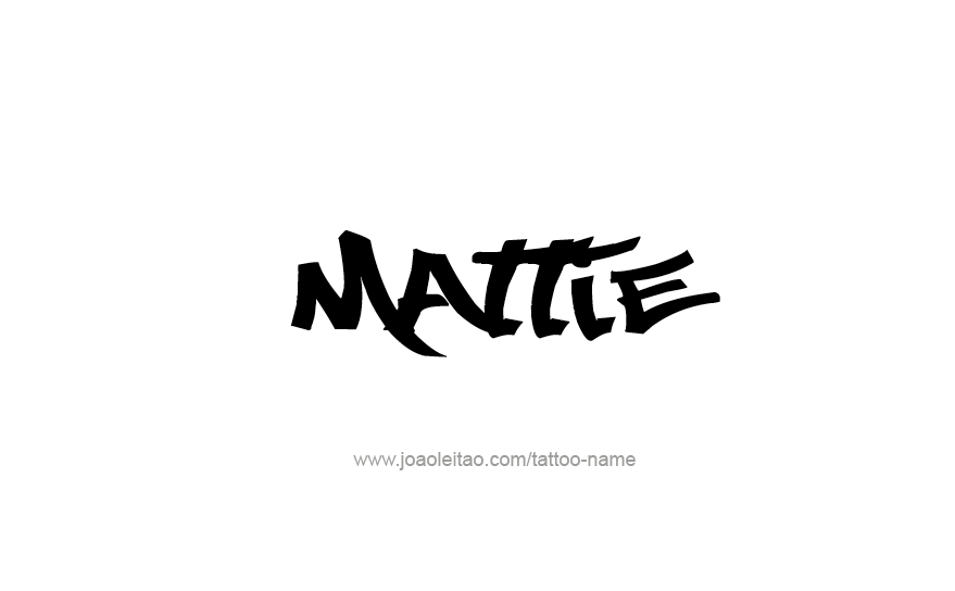 Tattoo Design Name Mattie   