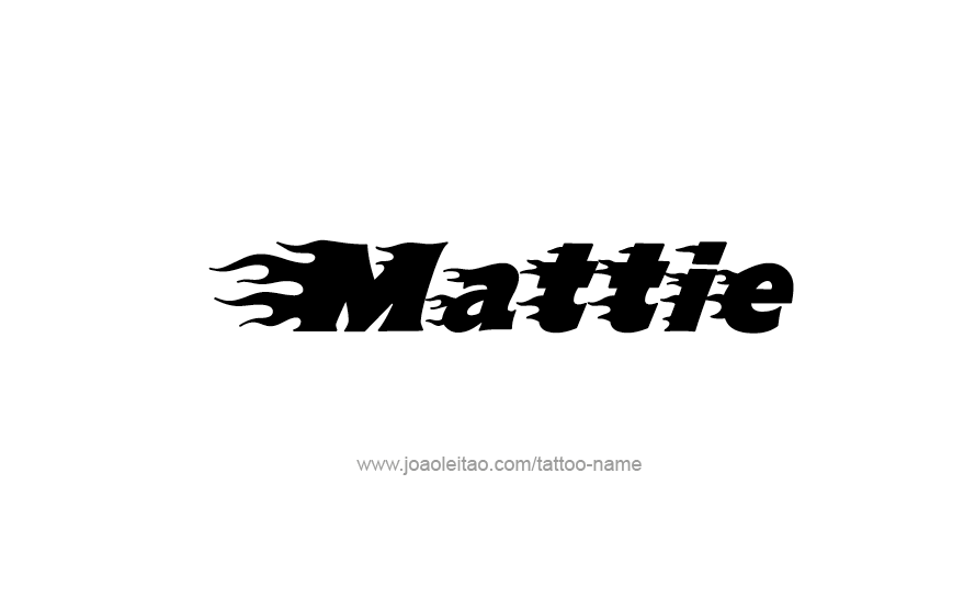 Tattoo Design Name Mattie   