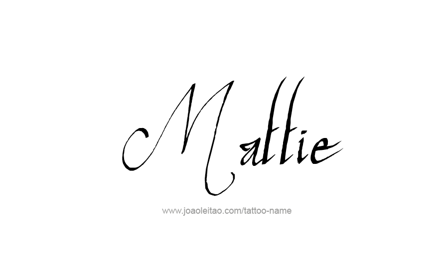 Tattoo Design Name Mattie   