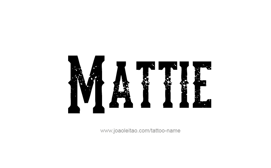 Tattoo Design Name Mattie   