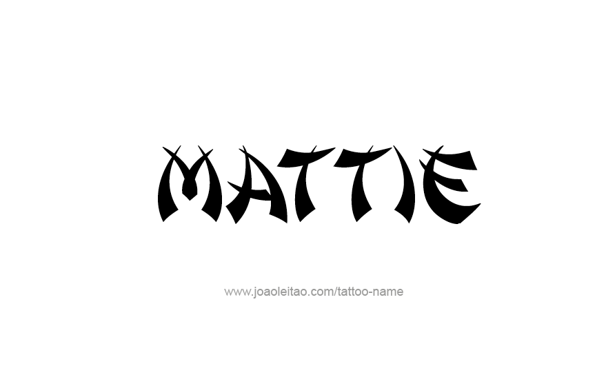 Tattoo Design Name Mattie