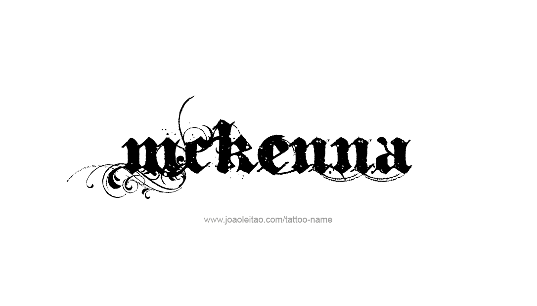 Tattoo Design Name Mckenna