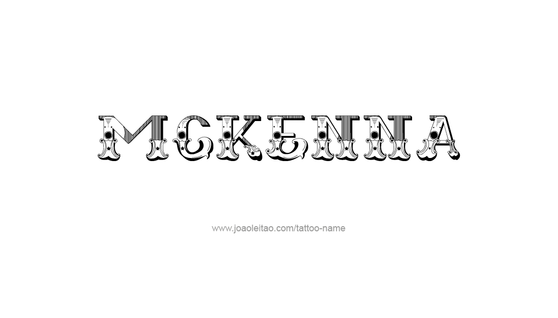 Tattoo Design Name Mckenna