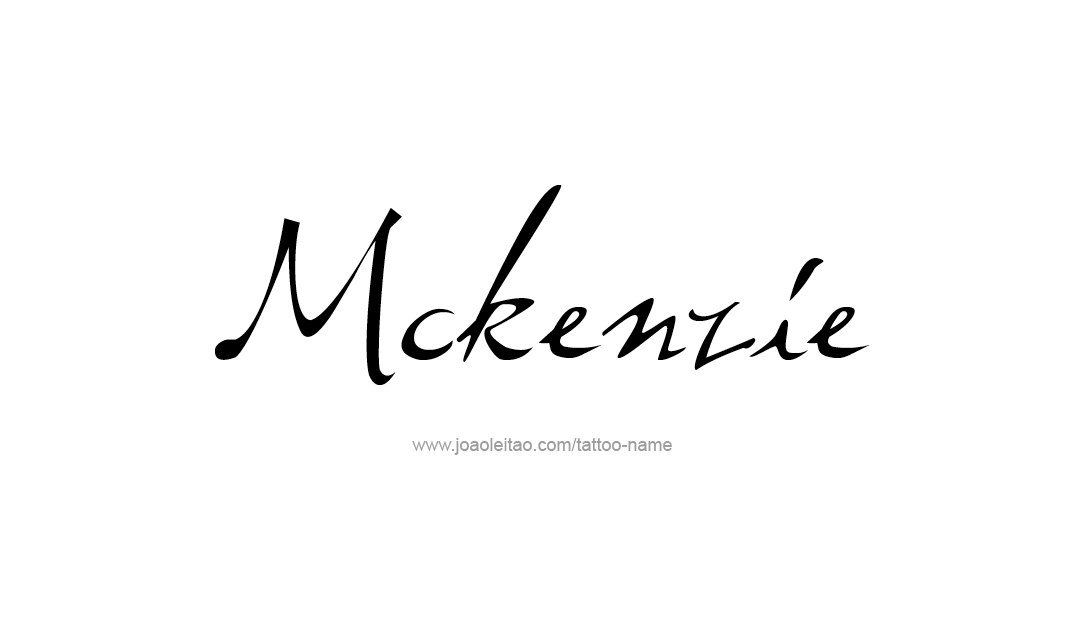 Tattoo Design Name Mckenzie