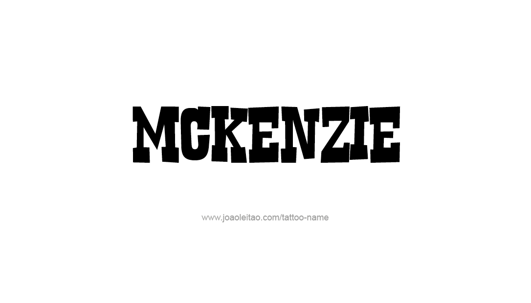 Tattoo Design Name Mckenzie