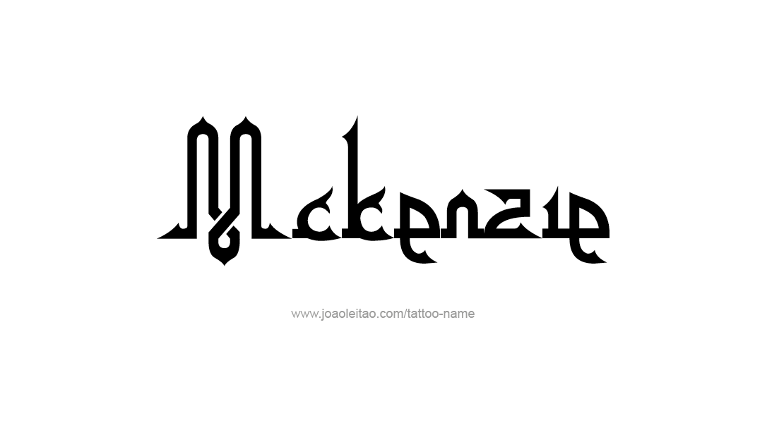 Tattoo Design Name Mckenzie