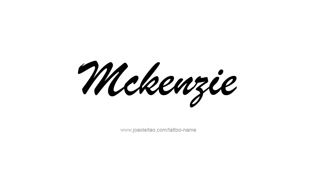 Tattoo Design Name Mckenzie