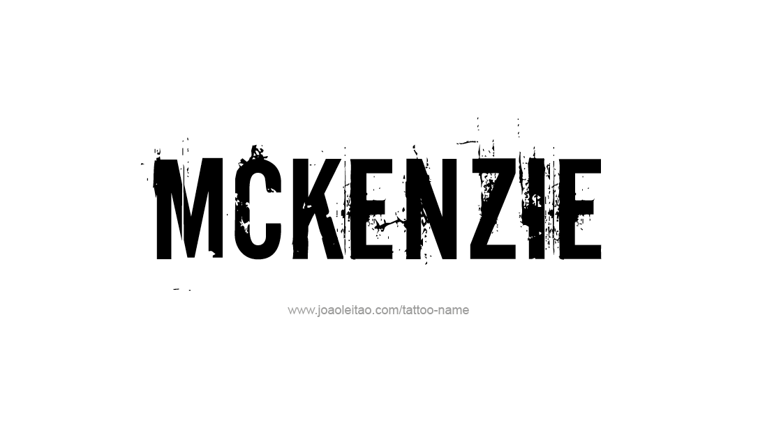 Tattoo Design Name Mckenzie