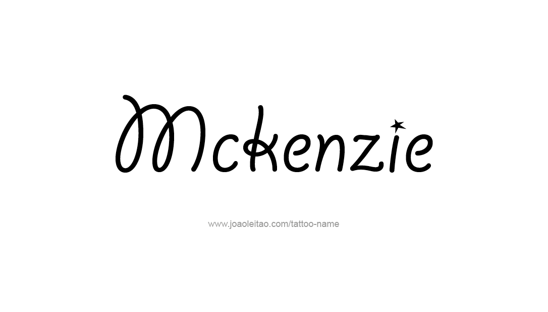 Tattoo Design Name Mckenzie