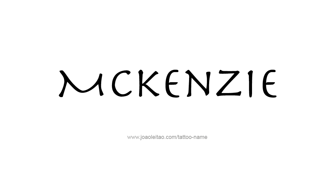 Tattoo Design Name Mckenzie