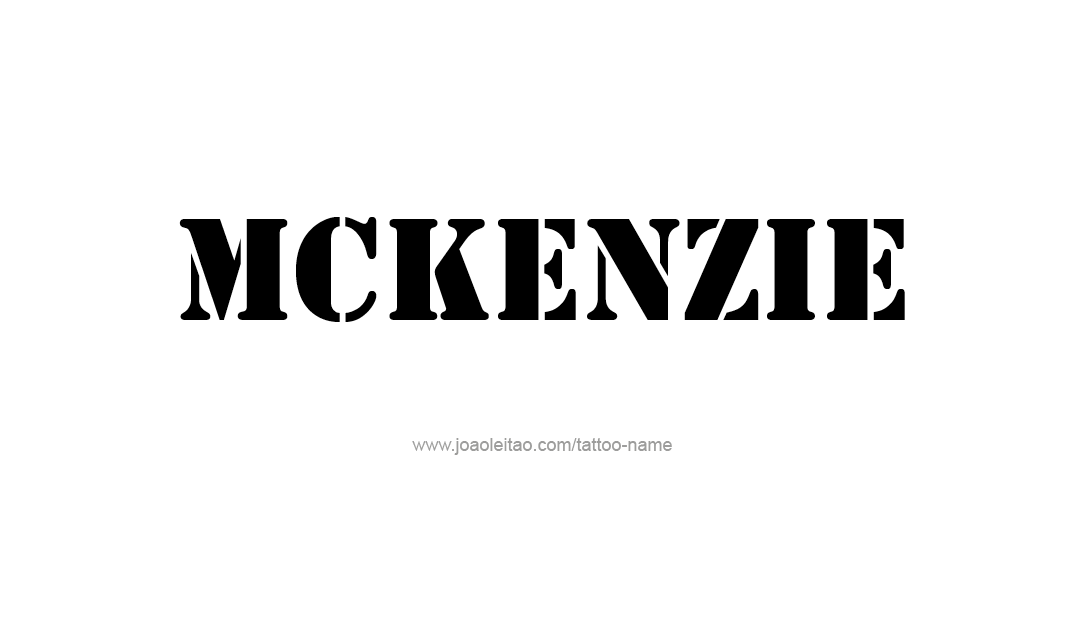 Tattoo Design Name Mckenzie