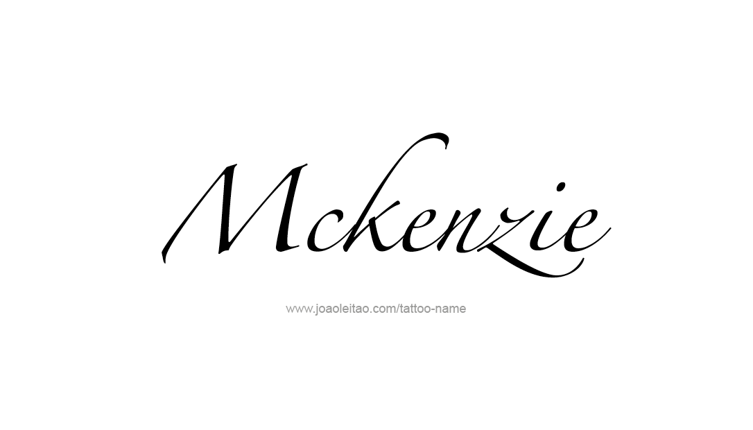 Tattoo Design Name Mckenzie