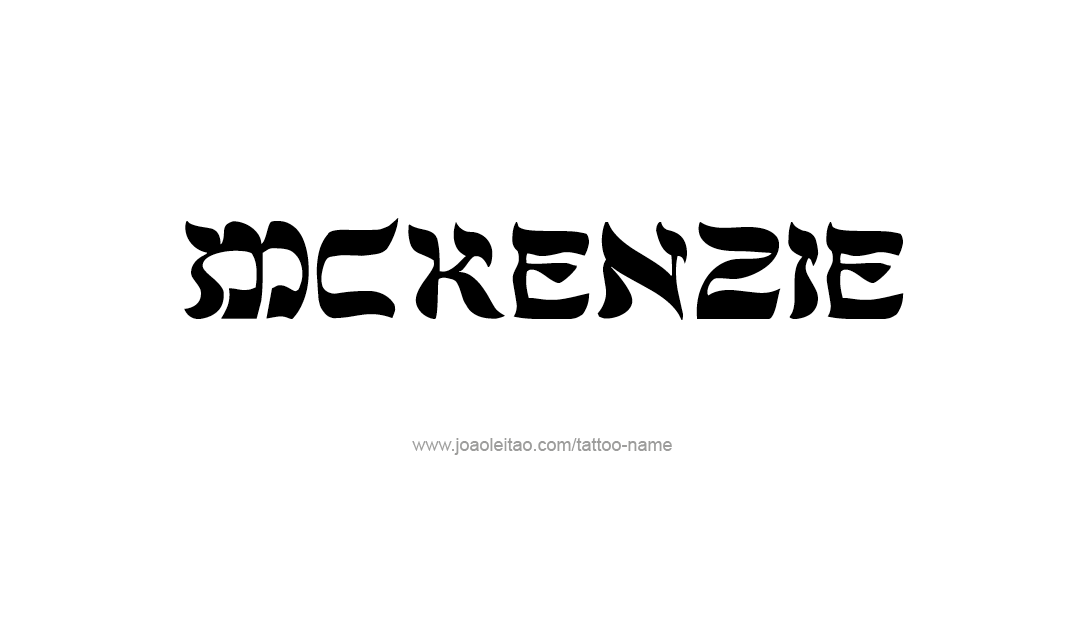 Tattoo Design Name Mckenzie