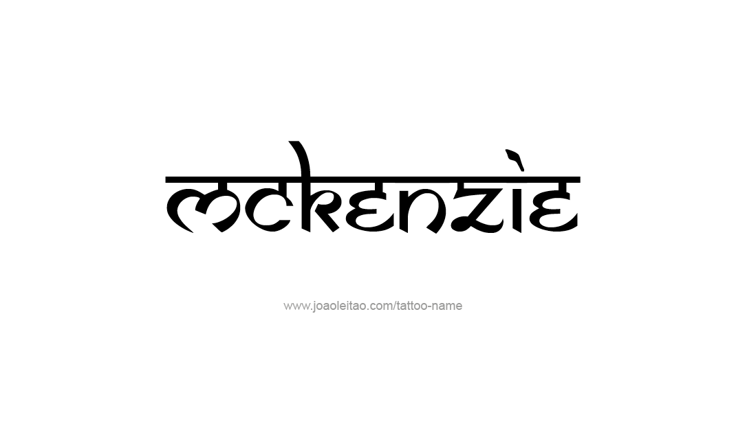 Tattoo Design Name Mckenzie