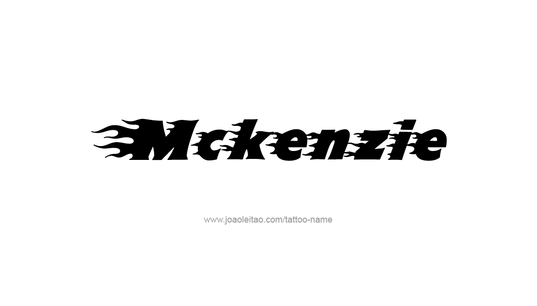 Tattoo Design Name Mckenzie