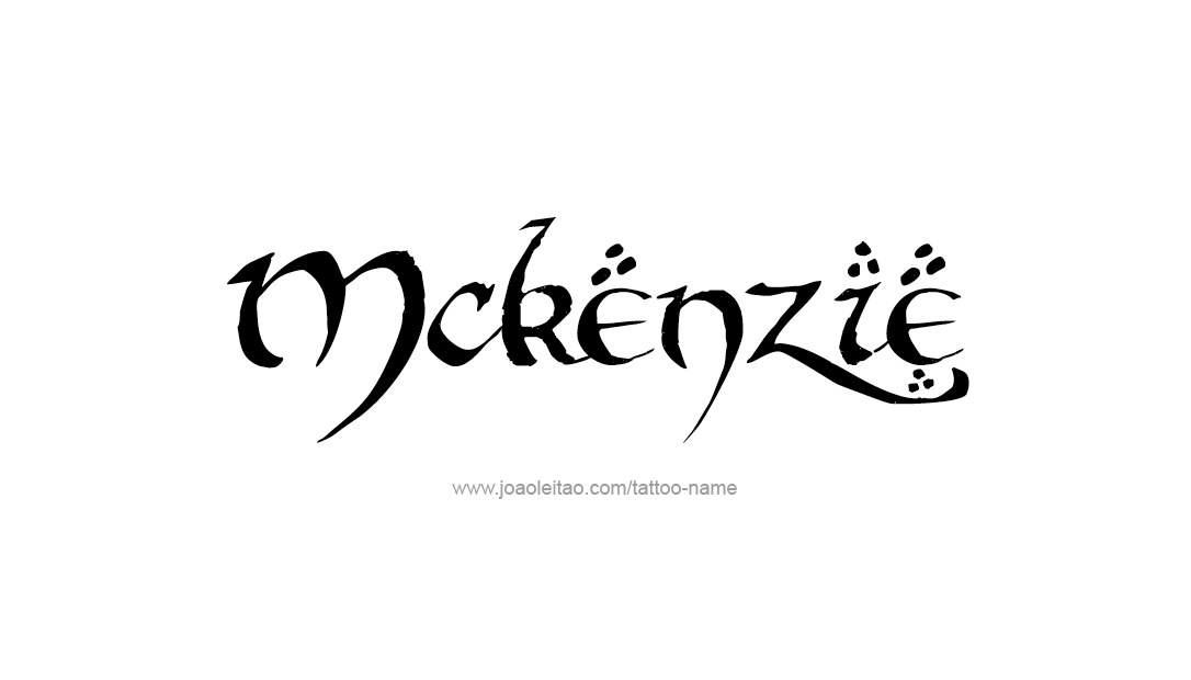 Tattoo Design Name Mckenzie