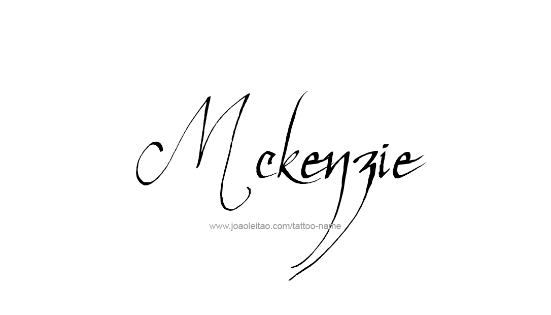 Tattoo Design Name Mckenzie