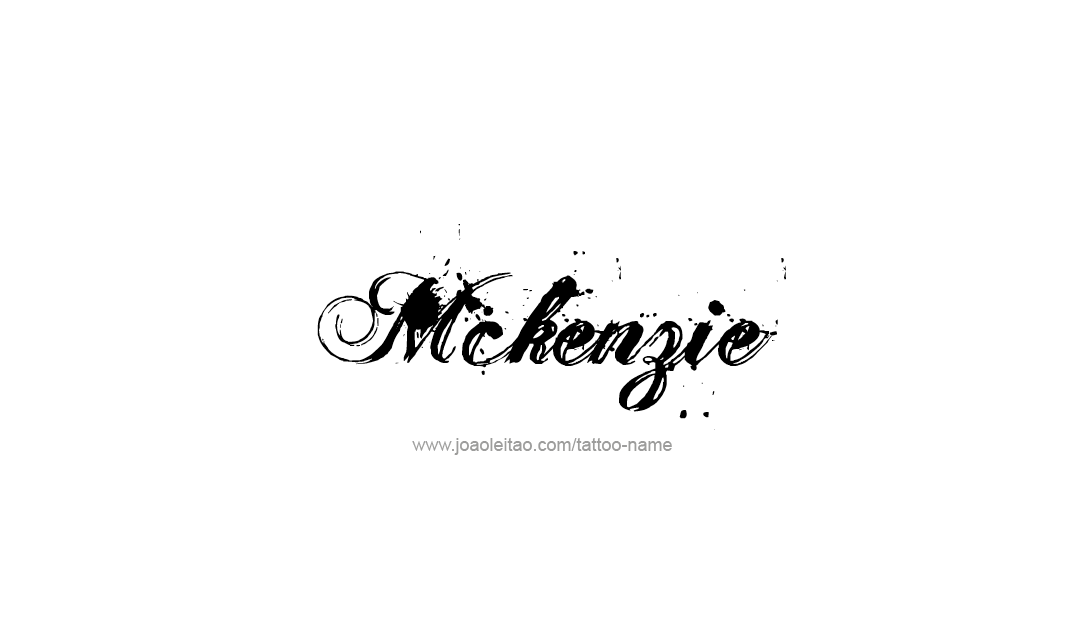 Tattoo Design Name Mckenzie