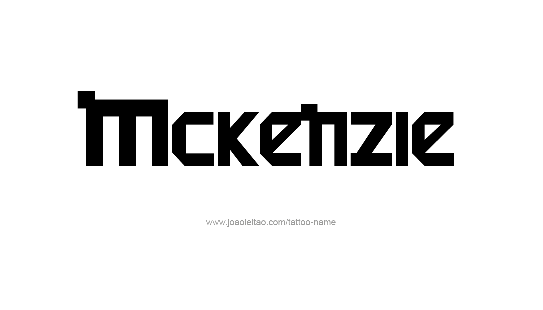 Tattoo Design Name Mckenzie