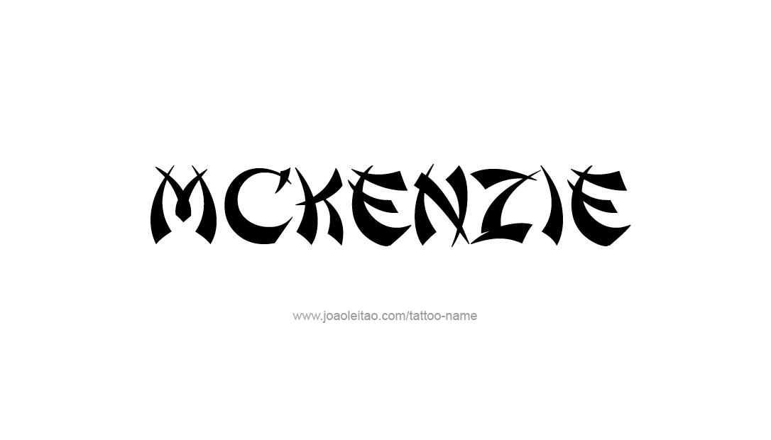 Tattoo Design Name Mckenzie