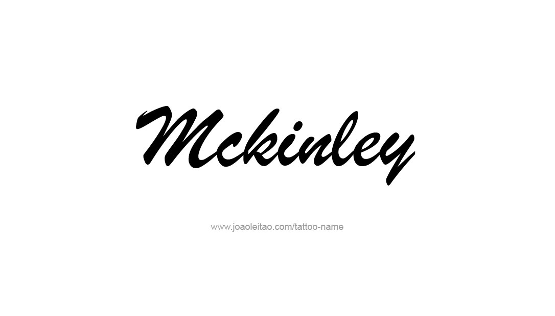 Tattoo Design Name Mckinley