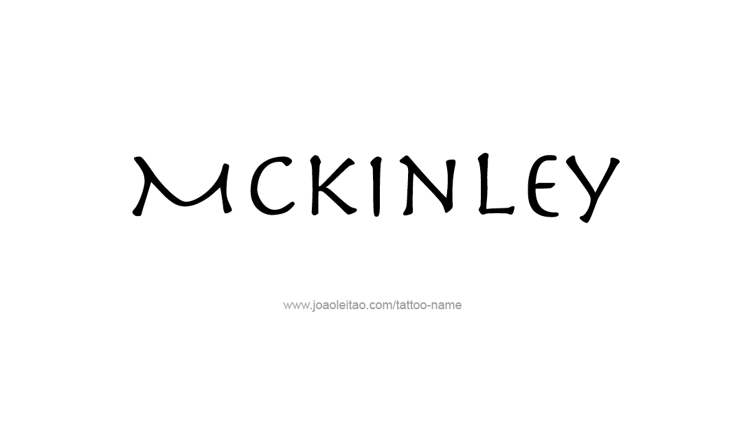 Tattoo Design Name Mckinley