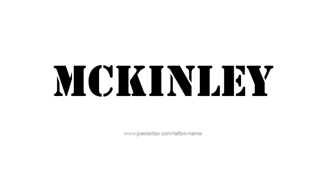 Tattoo Design Name Mckinley