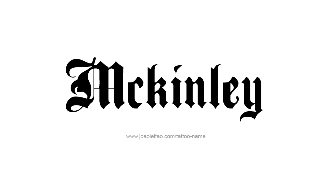 Tattoo Design Name Mckinley