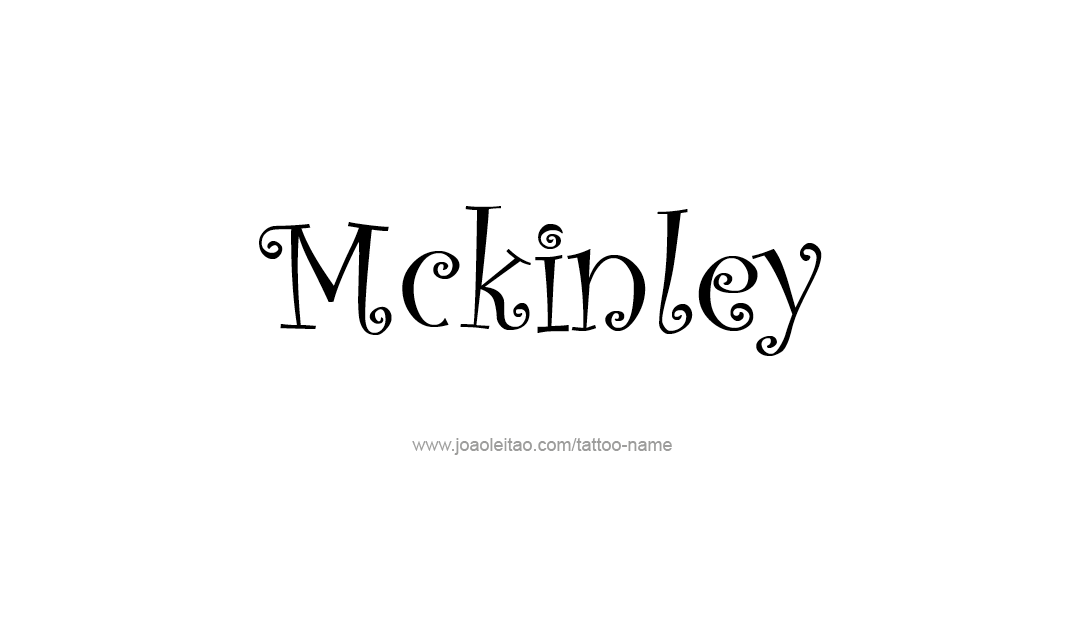 Tattoo Design Name Mckinley