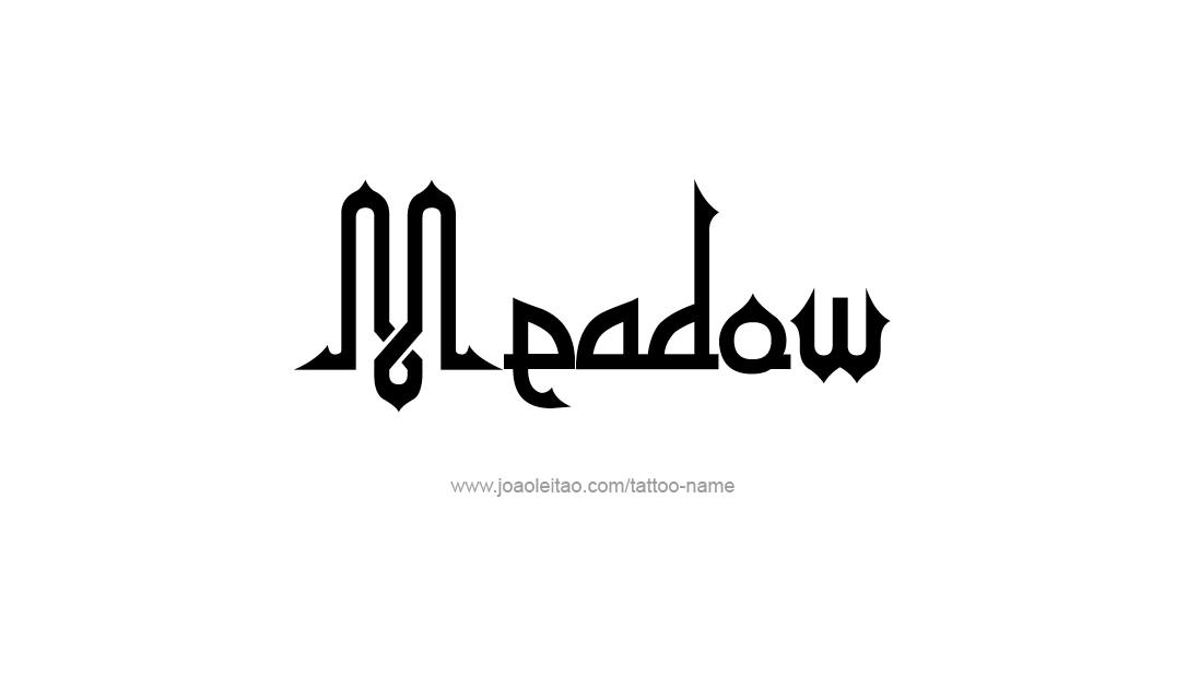 Tattoo Design Name Meadow