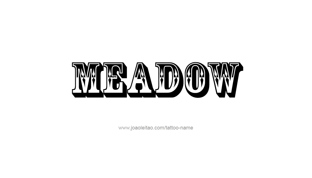 Tattoo Design Name Meadow