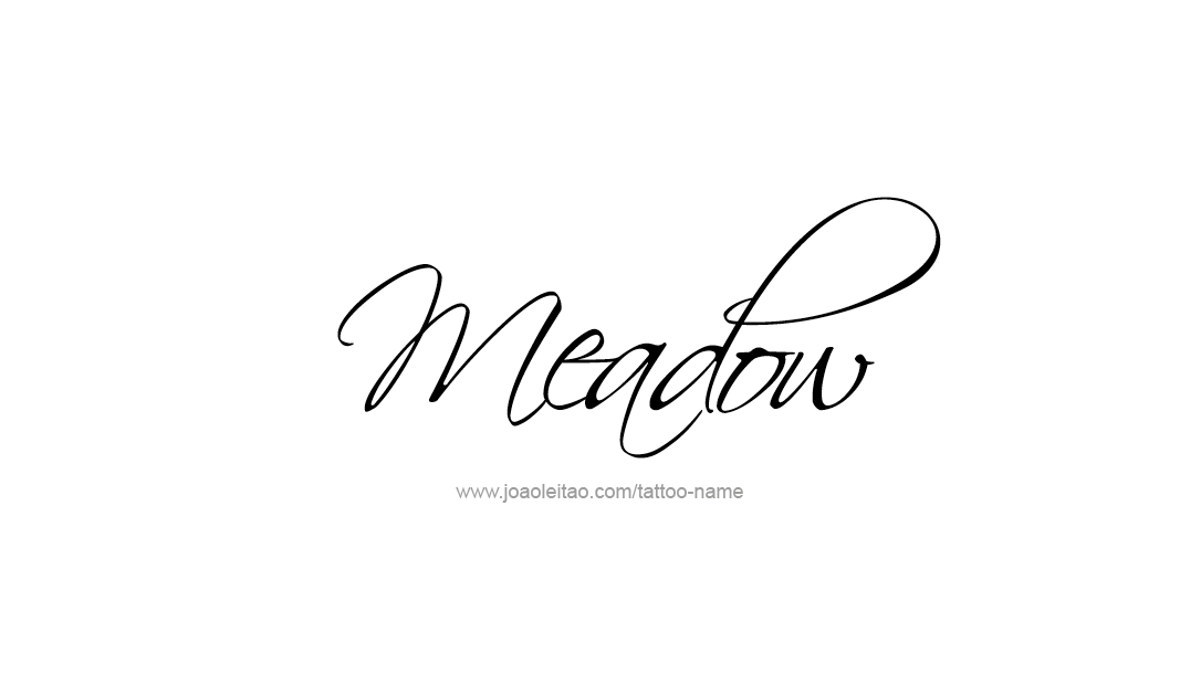 Tattoo Design Name Meadow